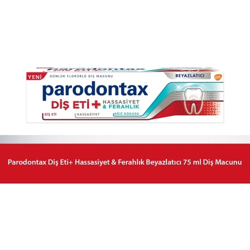Parodontax Diş Eti Hassasiyet Ferahlık Beyazlatıcı Diş Macunu 75 ml - Resim 2