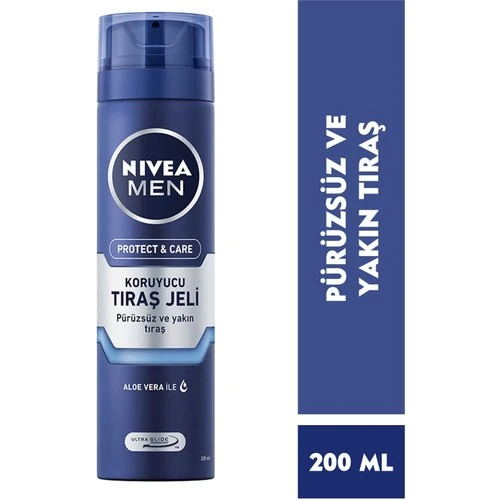 Nivea Tıraş Jeli Men Protect Care Tahriş Önleyici 200 ml ürün görseli 1