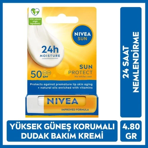 Nivea Sun Yüksek Güneş Korumalı Dudak Bakım Kremi 4,8 gr ürün görseli