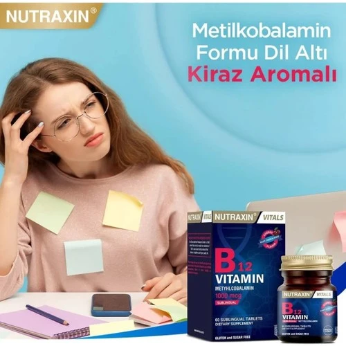 Nutraxin B12 Vitamin 60 Tablet - Resim 4