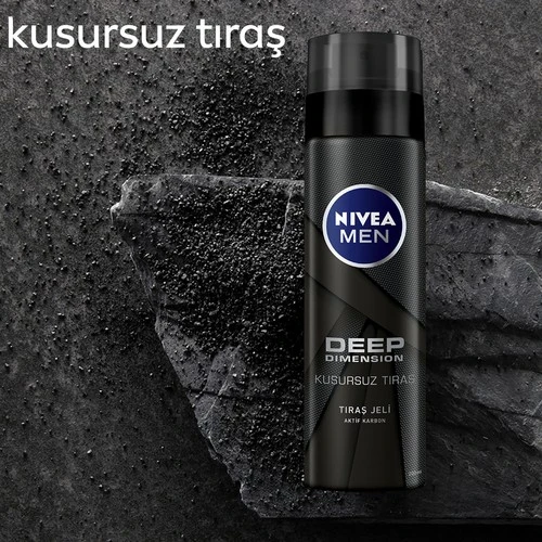 Nivea Tıraş Jeli Men Deep Dimension 200 ml - Resim 2