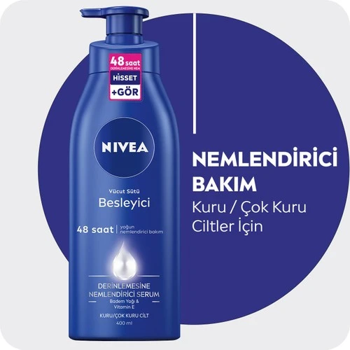 Nivea Body Milk Vücut Nemlendiricisi 400 ml - Resim 2