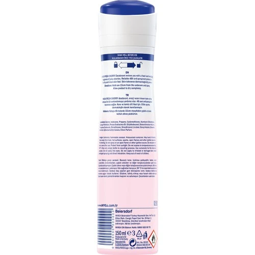 Nıvea Deodorant Bayan Fresh Kiraz 150Ml - Resim 2