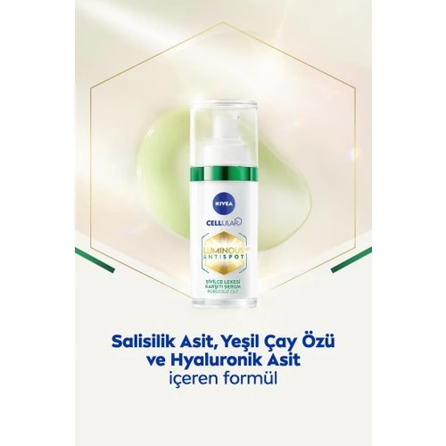 Nivea Luminous630 Karşıtı Serum Karma ve Yağlı Ciltler İçin Salisilik Asit ve Hyaluronik Asit 30 ml - Resim 3