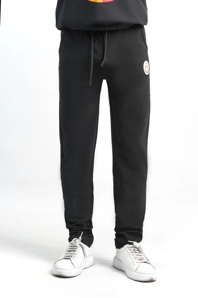 Galatasaray Orijinal Logolu Siyah Çocuk Eşofman Altı - Resim 3