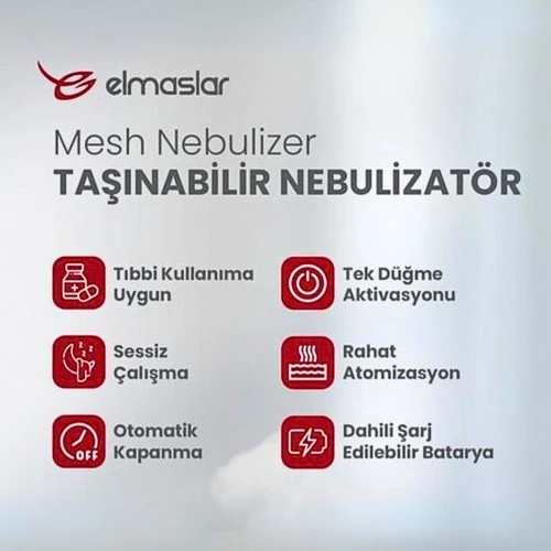 Nebtime Mesh Nebulizatör Şarjlı UN200 - Resim 2