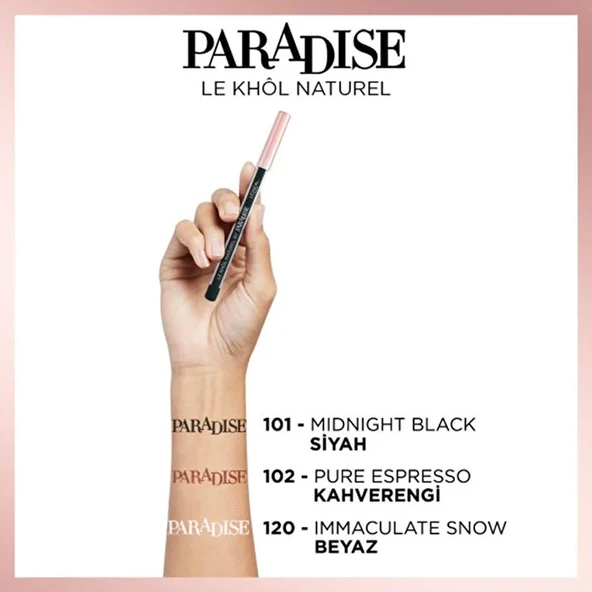 Loreal Paris Paradise Le Khol Göz Kalemi - 102 Pure Espresso - 8
