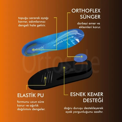 Ortosole Sport Tabanlık Uzun 200 mm - Resim 3