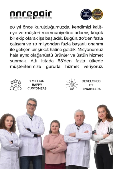 NNREPAIR Seramik, Akrilik, Porselen, Kuvars, Granit, Fayans, Mermer Için Yüzey Tamir Kiti - Resim 8