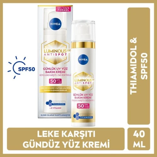 Nivea Cellular Luminous 630 Leke Karşıtı Gündüz Kremi SPF50 40 ml ürün görseli