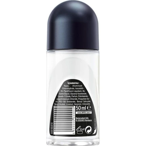 Nivea Men Black White Invisible Güçlü Etki Roll-On 50 ml - Resim 2