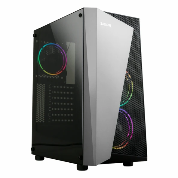 Zalman S4 Plus 600W USB 3.2 RGB ATX Mid Tower Siyah Kasa ürün görseli 1