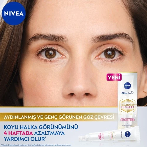 Nivea Cellular Luminous 630 Koyu Halka Karşıtı Göz Bakım Kremi 15 Ml - Resim 2