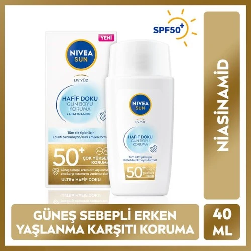 Nivea Sun Hafif Dokulu Güneş Koruyucu Yüz Kremi 40 ml ürün görseli