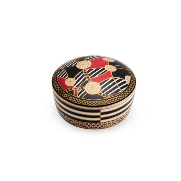 Pozzi Milano Living Porselen Kapaklı Kutu 10 x 5,5 cm - Resim 2