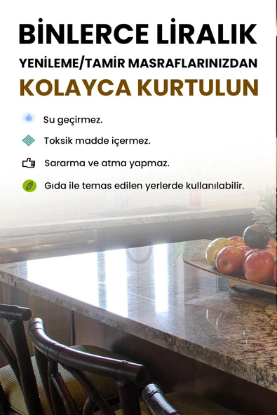 NNREPAIR Granit, Mermer, Seramik, Akrilik, Porselen, Kuvars, Fayans Için Yüzey Tamir Kiti - Resim 3