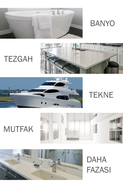 teknotrust Seramik, Akrilik, Vitrifiye, Porselen, Granit, Fayans, Mermer Ve Yüzey Tamir Kiti - Resim 4