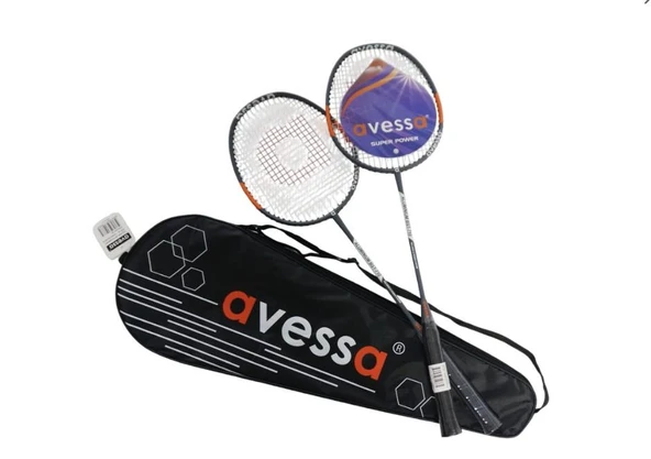 Avessa Bst-710 Badmington Raket Seti Gri - Resim 2