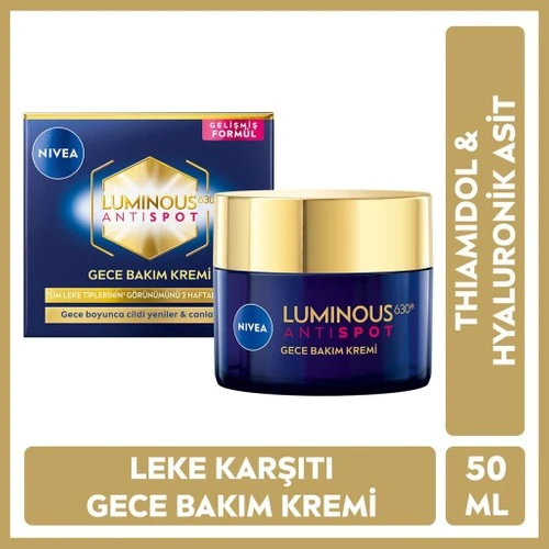 Nivea Cellular Luminous 630 Leke Karşıtı Gece Kremi 50 ml ürün görseli