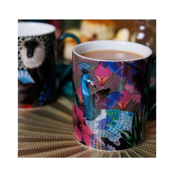 Mikasa Sarah Arnett Porselen 300 ml Kupa Tavus Kuşu - Resim 2