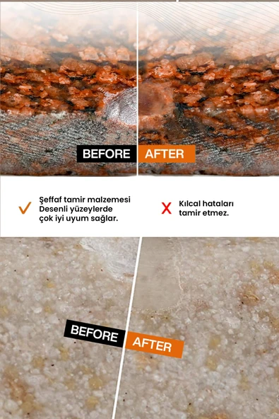 NNREPAIR Granit, Mermer, Seramik, Akrilik, Porselen, Kuvars, Fayans Için Yüzey Tamir Kiti - Resim 2