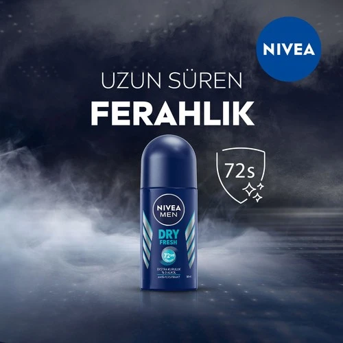Nivea Men Dry Fresh Roll-On 50 ml - Resim 5