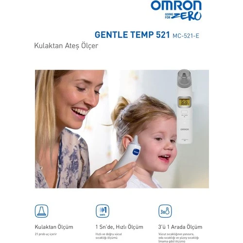 Omron Gentle Temp 521 Kulaktan Ateş Ölçer - Resim 3