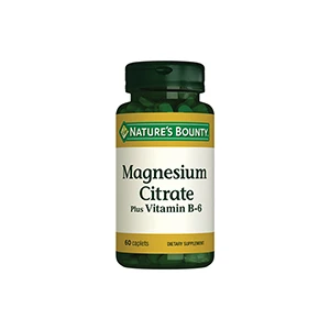 Natures Bounty Magnesium Citrate Plus Vitamin B-6 60 Tablet ürün görseli