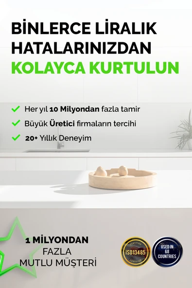 NNREPAIR Seramik, Akrilik, Porselen, Kuvars, Granit, Fayans, Mermer Için Yüzey Tamir Kiti - Resim 2