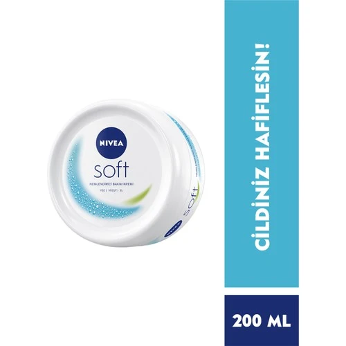 Nivea Krem Soft Vazo 200 ml ürün görseli