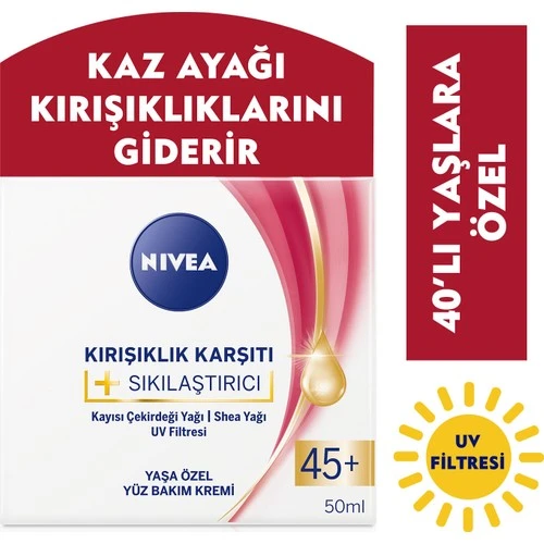 Nivea Kırışıklık Karşıtı Krem 45 Yaş Üstü 50 ml ürün görseli