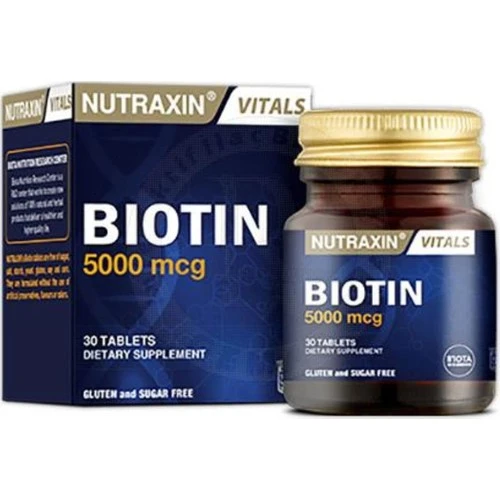Nutraxin Biotin 5000 mg 30 Tablet ürün görseli 1