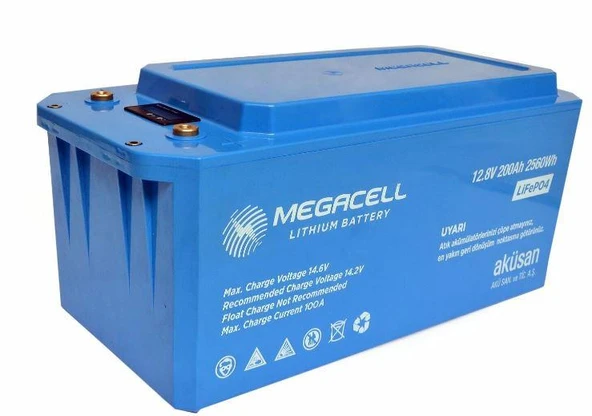 Megacell LiFePO4 ABS 12.8 V 220 Ah Lityum Demir Fosfat Akü - 3
