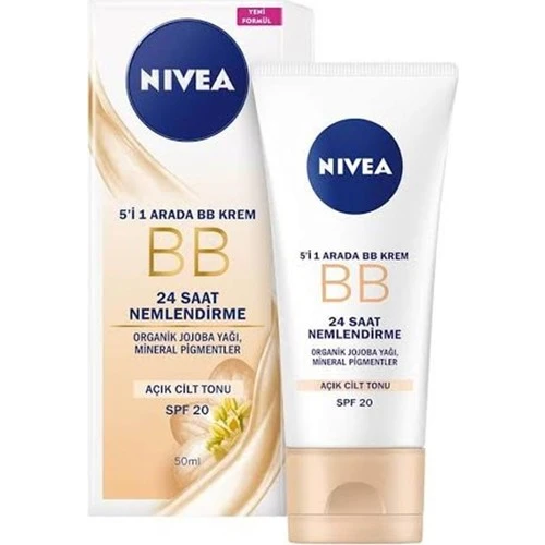 Nivea BB Krem Hepsi Bir Arada Nemlendirici Açık Ton 50 ml ürün görseli
