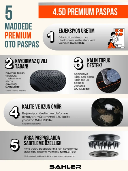 Sahler Citroen C3 Aircross ELEKTRİKLİ 2025 Sonrası Uyumlu SAHLER 4.5D Premium Havuzlu Oto Paspas - 2