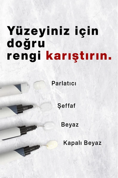 teknotrust Seramik, Akrilik, Vitrifiye, Porselen, Granit, Fayans, Mermer Ve Yüzey Tamir Kiti - Resim 5