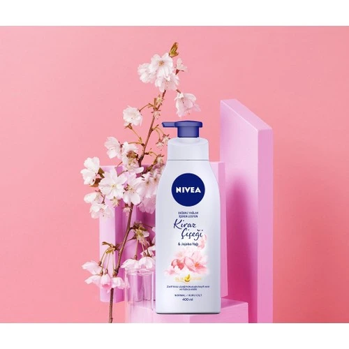 Nivea Body Losyon Kiraz  Jojoba Yağı 400 ml - Resim 4