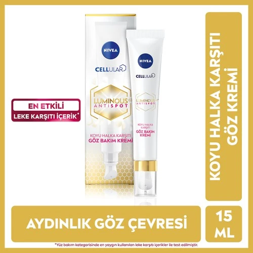 Nivea Cellular Luminous 630 Koyu Halka Karşıtı Göz Bakım Kremi 15 Ml ürün görseli