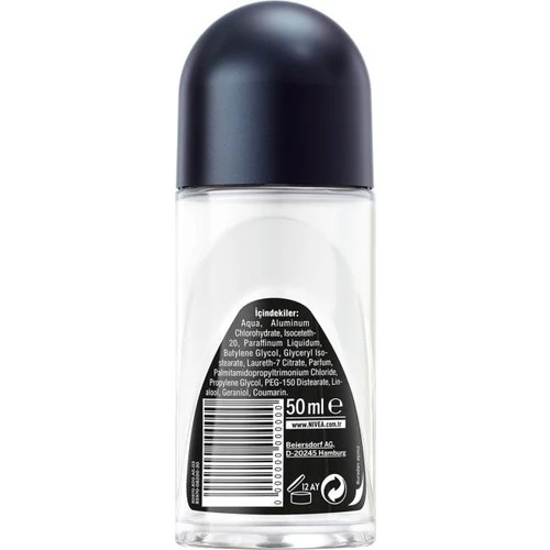 Nivea Black  White Invisible Roll-On For Men Fresh 50 Ml - Resim 5