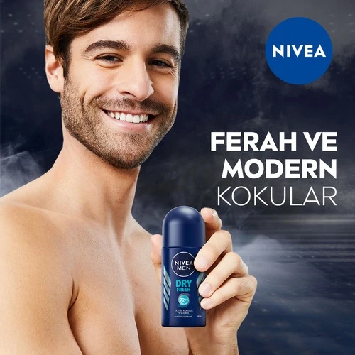 Nivea Men Dry Fresh Roll-On 50 ml - Resim 4