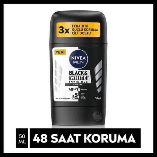 Nivea Men Black  White Invisible Original Stick Deodorant 50 ml ürün görseli