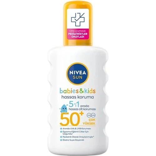 Nivea Sun Kids Hassas Koruma Güneş Spreyi Kokusuz 200 ml ürün görseli