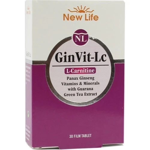 New Life GinVit-Lc L- Carnitine 30 Film Tablet ürün görseli