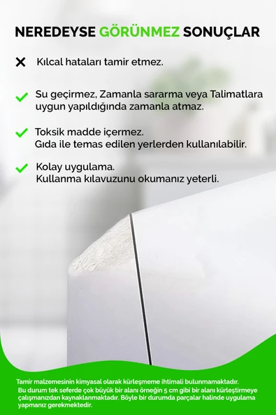 NNREPAIR Seramik, Akrilik, Porselen, Kuvars, Granit, Fayans, Mermer Için Yüzey Tamir Kiti - Resim 5