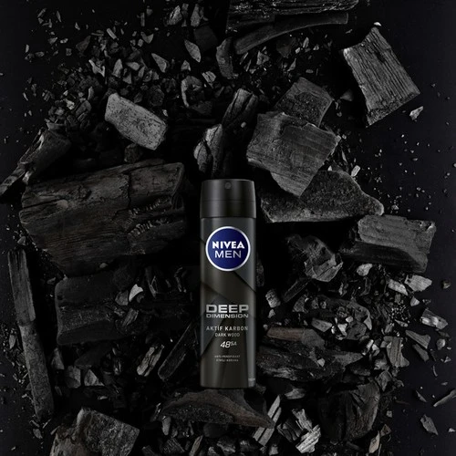 Nivea Men Deodorant Deep Dimension Darkwood Sprey 150ml - Resim 5