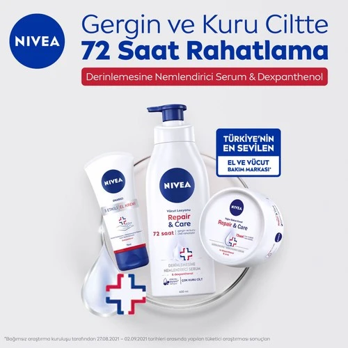 Nivea Body Losyon Repair  Care 400 ml - Resim 3