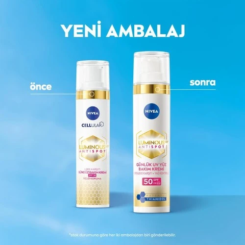 Nivea Cellular Luminous 630 Leke Karşıtı Gündüz Kremi SPF50 40 ml - Resim 2