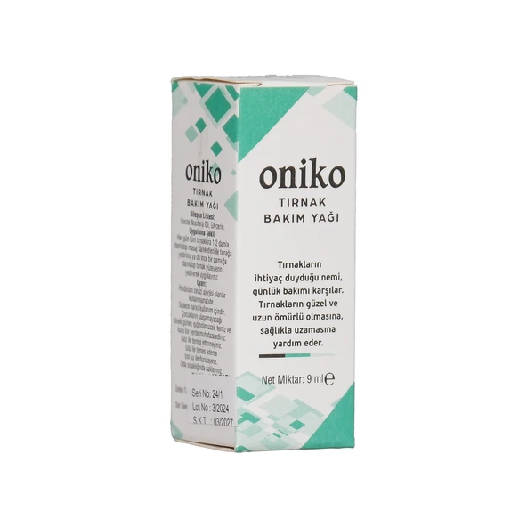 Oniko Tırnak Güçlendirici Bakım Yağı 9 ml ürün görseli