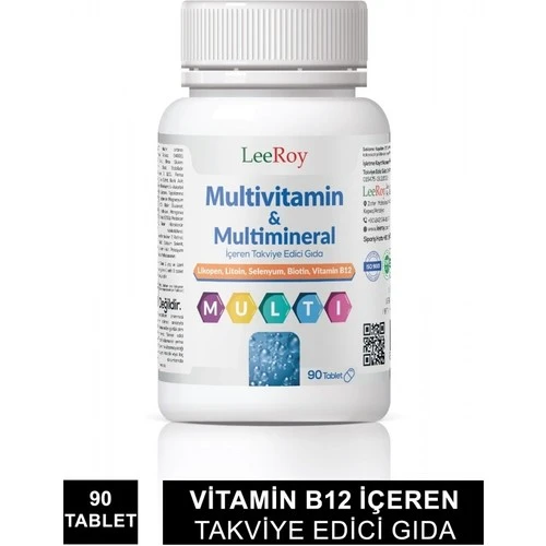 Leeroy Multivitamin Multimineral 90 Tablet ürün görseli