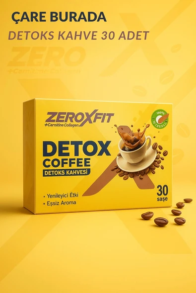ZeroxFit - Detoks Kahvesi 30 Adet (L'Carnitin & Kolajen)
